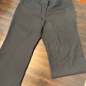 J. Crew 1035 Super 120s Black Wool Pants 10